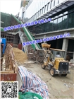 屋頂花園土方回填皮帶輸送機_屋頂土方轉運輸送帶